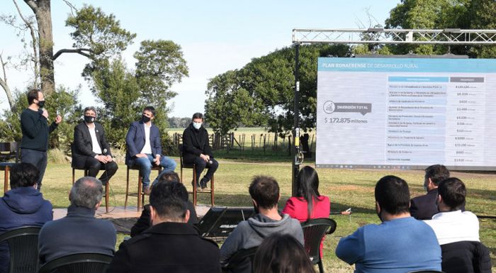 En Miramar los ministros López, Rodríguez, y Costa presentaron el Plan Bonaerense de Desarrollo Rural