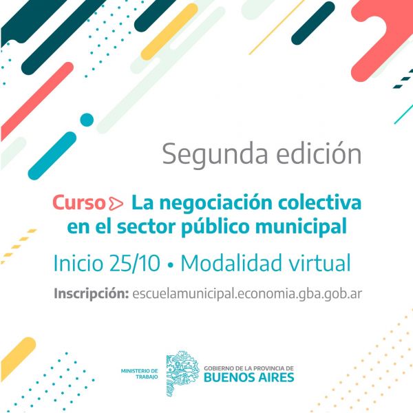 Se lanza la 2da edición del curso “Negociación colectiva en el ámbito municipal"