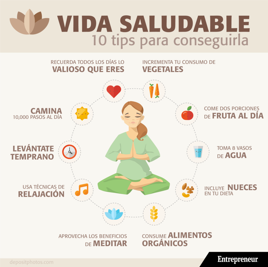 Persona practicando yoga para una vida saludable