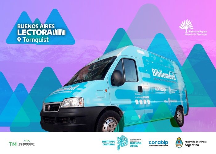 El Bibliomóvil llega a la Biblioteca Macedonio Fernández de Villa Ventana