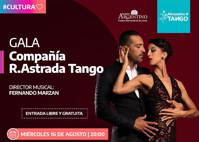 “Abrazadxs al Tango”  regresa al Teatro Argentino con una gala especial