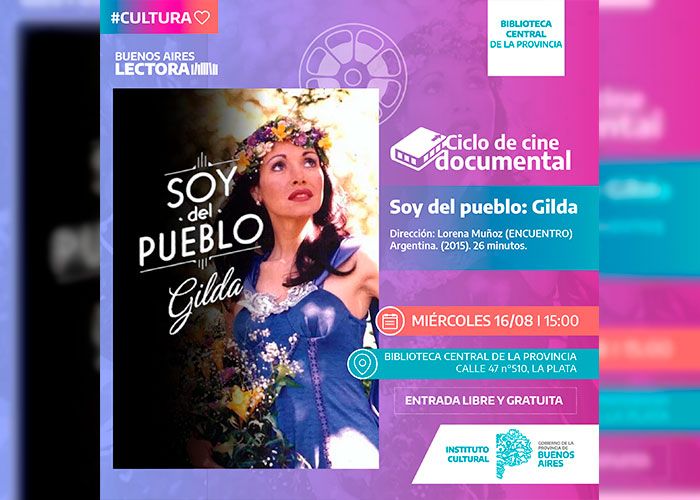 Llega “Soy del pueblo: Gilda” a la Biblioteca Central de la Provincia