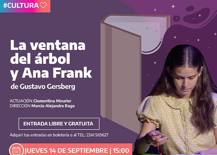 Presentación de la obra “La ventana del árbol y Ana Frank”