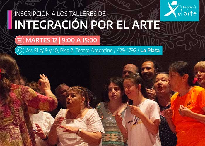 Vuelven los talleres de “Integración por el Arte” al Teatro Argentino