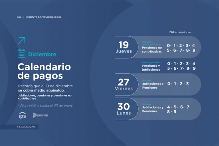 calendario pago aguinaldo ips