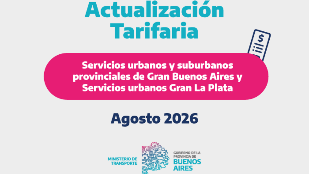 Actualización de tarifas en el transporte público de GBA y Gran La Plata