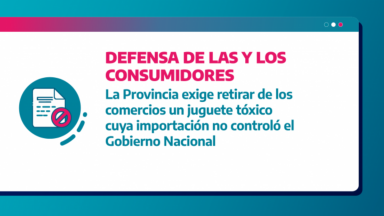 La Provincia retira del mercado un juguete tóxico