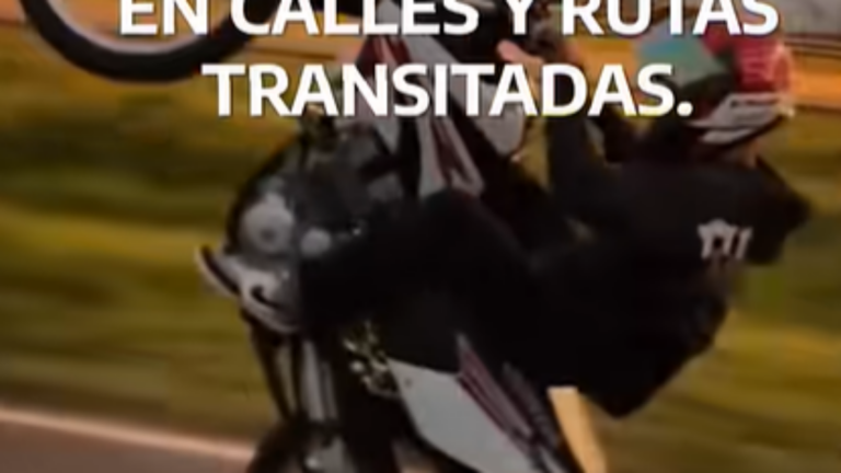 Inhabilitan licencia de motociclista por maniobras imprudentes en ruta