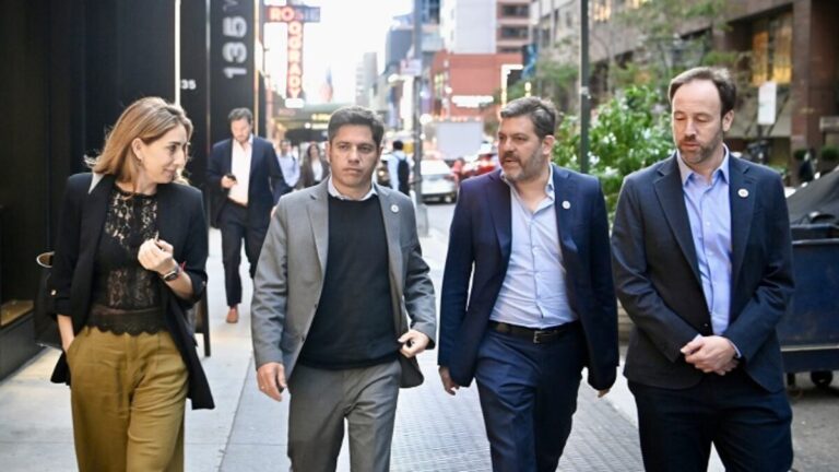 Kicillof se reunió con empresarios en Nueva York
