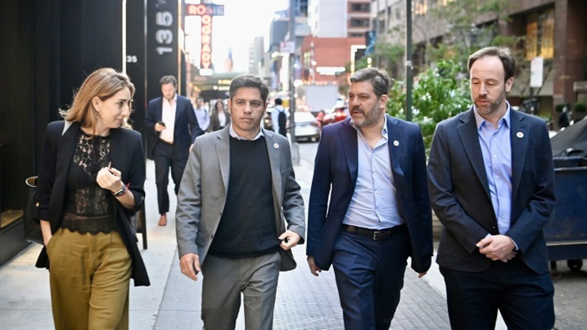 Kicillof se reunió con empresarios en Nueva York