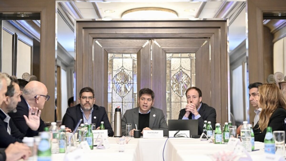 Kicillof se reunió en Nueva York con empresarios e inversores