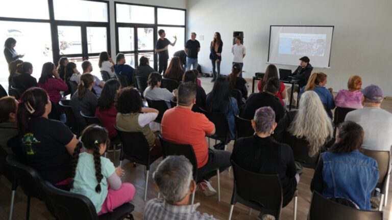 Avanza la construcción de un parque público en Loma Hermosa