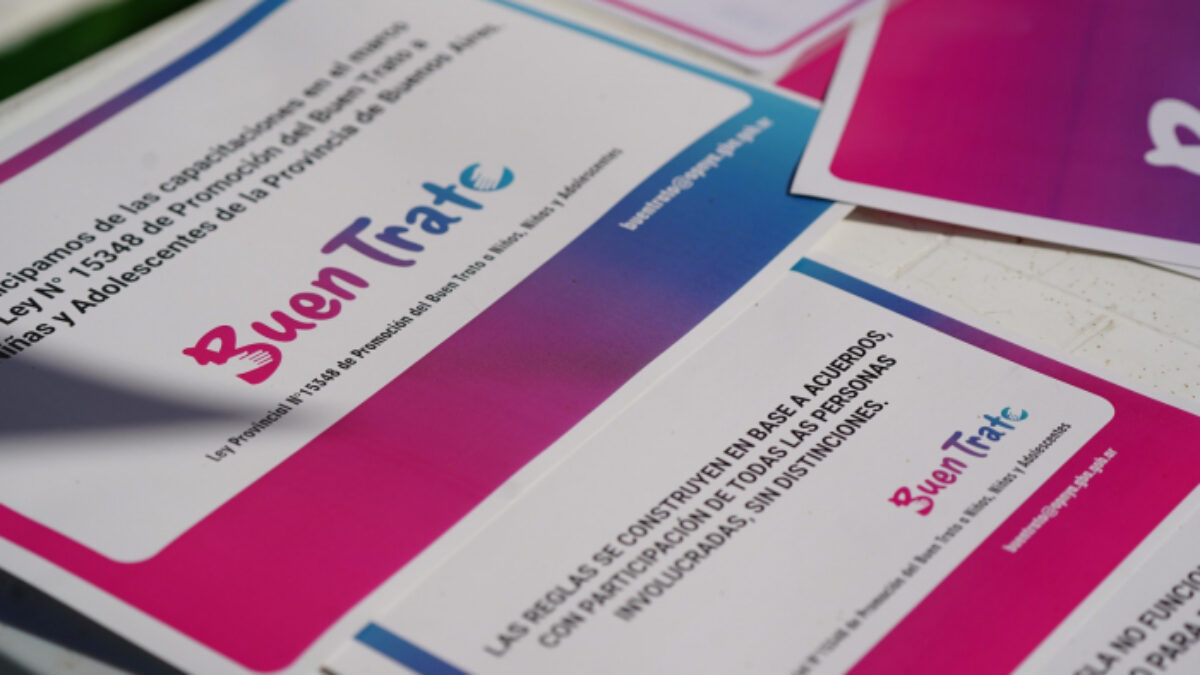 La Provincia implementa el Programa de Buen Trato hacia Niñas, Niños y Adolescentes