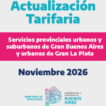 Actualización Tarifaria para Transporte Público en Buenos Aires