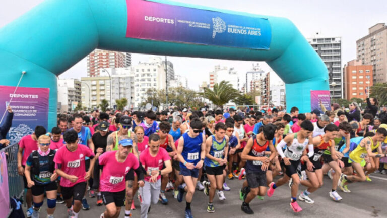 Más de 700 corredores participaron en la carrera de 10K de los Juegos Bonaerenses